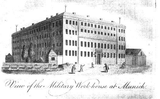 view of the Military Workhouse at Munich